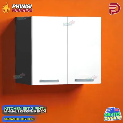Kitchen Set Atas 2 Pintu Kingdom KSK 301 Rak Serbaguna Kitchen Set Minimalis Atas Rak Dapur Cabinet