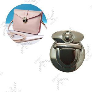 Asesoris Tas Variasi V198 Kunci Sodok / Slop / Buckle NEKEL CHROME - Aksesoris Tas IMPORT