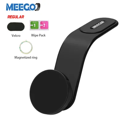 MeeGoo Car Phone Holder 15W Magsafe Wireless Charging Phone Mount Adhesive Style Flexible Memory Metal Magnetic Phone Bracket