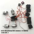 Arduino Shield Expansion Board 6-12V with 4 Channels Motors Servos Ports PS2 Joystick Remote Control. 