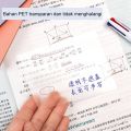 Set Sticky Notes Transparan 50 Lembar Label Stickers PET Tahan air dan halus Kertas Memo Sticky Note Post-It Anti Air Untuk Sekolah. 