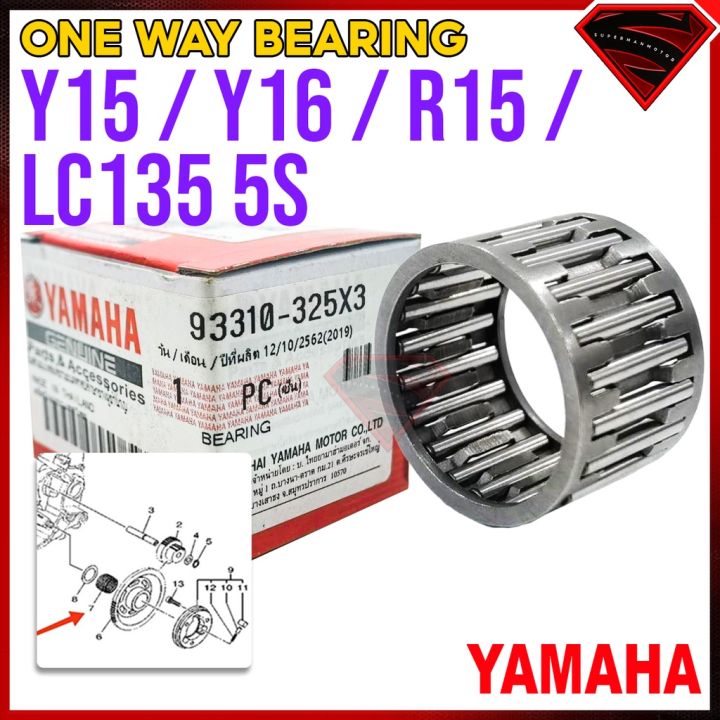 Original Yamaha Japan Y15ZR Y16ZR MT15 Needle Bearing Starter Clutch Wheel  One Way R15 FZ150 LC135 5Speed 5S MT-15 HLY