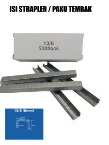 Isi Stapler Tembak Jok Motor Isi Staples Guntacker Staples Tembak Kertas Kayu 13/8 (8mm)