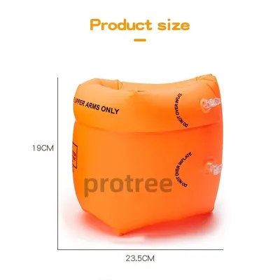 METECH 1 Pair Swim Arm Floaters for Kids PVC Inflatable Swim Arm Bands Sleeves for Swimming