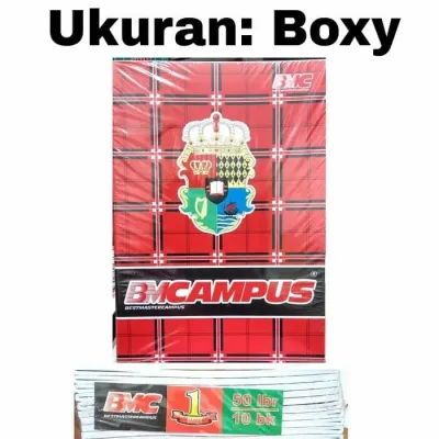 Buku Tulis Boxy - BIG BOSS 50 / BMCampus 50 / MAXI CAMPUS 50 / Alpha Premium 50 (1 pack/10 buku)