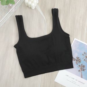 LadyLuxe - Tanktop BRA Crop Top Wanita Polos Sport GYM Pakaian Olahraga Push Up BR015