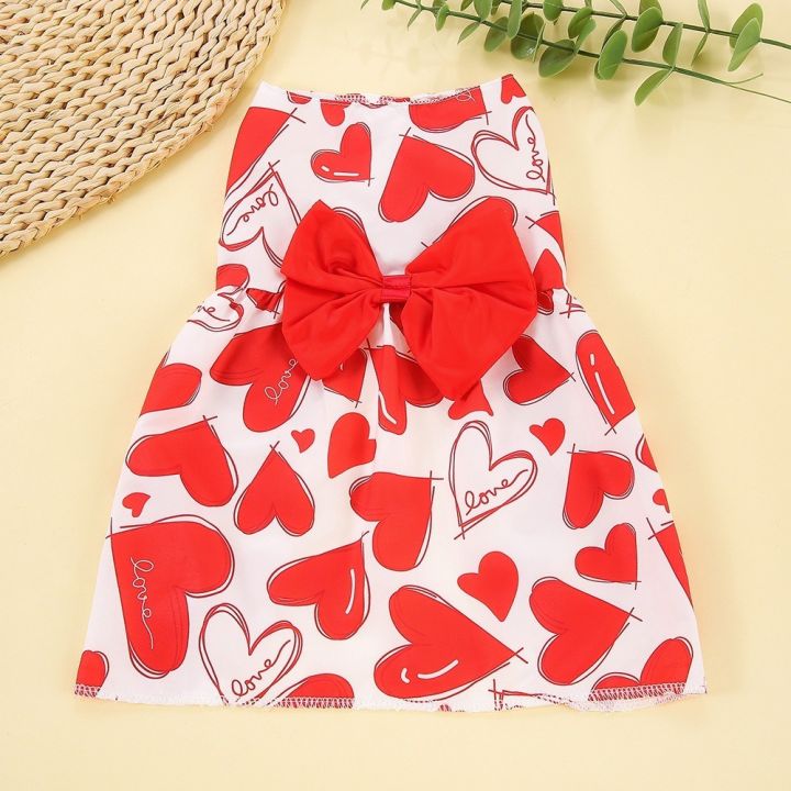 VIVIDI%20Bow%20Lace%20Spring%20Dog%20Princess%20Dress%20Breathable%20Heart%20Patten%20Medium/Small%20Pet%20Skirts%20Cute%20Comfortable%20Dog%E2%80%98s%20Summer%20Dress%20For%20Puppy%20Poodle%20Chihuahua%20Etc%20-%20Image%2010