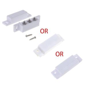 NC NO Magnetic Contact Switch Door Sensor Wired Metal Roller Shutter Door Home Alarm System with 2Pcs Screws