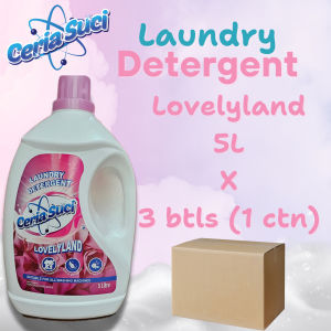 CERIA SUCI Laundry Detergent  5L - OCEAN FRESH LOVELYLAND REFRESHING SUNRISE direct Kilang(Segar & Kekal Lama) X 1 CTN