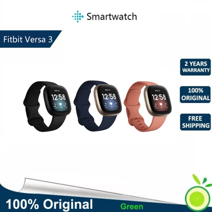 Fitbit Versa 3 Health Fitness Smartwatch GPS/24/7 Heart Rate/Alexa ...