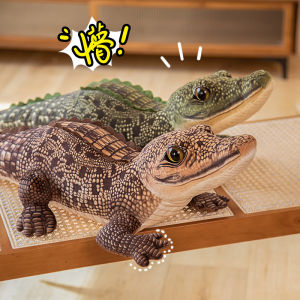 JOJO CASTLE  Simulated Crocodile Plush Stuffed Animal Toy Home Decoration Kids Boys Gift