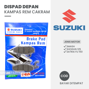 DISPAD DEPAN SUZUKI SMASH SHOGUN 125 SATRIA FU 150/ KAMPAS REM DEPAN/ CAKRAM/ DISPED/ TROMOL