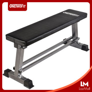 OneTwoFit ม้านั่งยกน้ำหนัก ม้ายกดัมเบล เก้าอี้เล่นดัมเบล เก้าอี้ยกน้ำหนัก ม้าราบ เก้าอี้ออกกำลังกาย