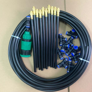 Bộ Kit phun sương tưới cây dùng béc 20cm lõi nhôm có thể uốn cong điều chỉnh hướng chỉnh hướng