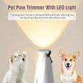 Dog Paw Trimmer for Grooming, 2025 UpgradesPaw Trimmer with LED Light, 35dB Ultra-Low Noise Rechargeable Dog Paw Hair Trimmer Clippers for Dogs Cats Paws Eyes Ears Face Rump. 