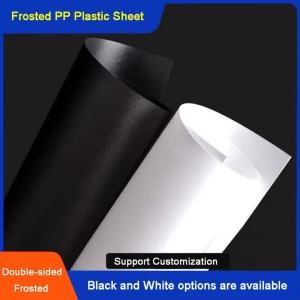 Polypropylene Board White / Black Frosted PP Plastic Sheet 100x200 210x297 200x300 300x300mm Thick 0.3/0.4/0.5/0.6/0.8/1/1.5/2mm