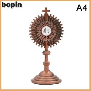 Bopin รูปปั้นคริสเตียนคาทอลิกสีทองรูปพระเยซูคริสต์ Hominum Salvator บ้านสำนักงานประดับโต๊ะรูปปั้นศาสนาของขวัญ