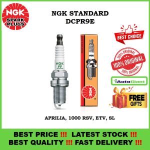 PALAM PENCUCUH MOTOR NGK STANDARD PLUG DCPR9E  (1 PC) BOX APRILIA 1000 RSVETVSL