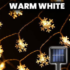 Supermax  30 Led 6.5m Lighting Mode Solar Waterdrop  Design  Christmas Light LED String Light