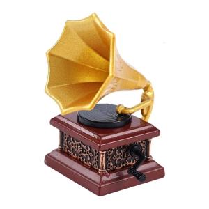 Antique Encouraged Miniature Phonograph Model House Furniture Traditional Studio Decoration Part