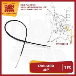 Kabel Choke Alfa (KITACO) Cable Tali Seling Iner Kawat Coke Cuk Yamaha Sigma Alfa 3XH