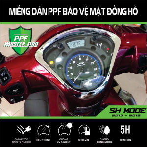 Miếng Dán PPF Bảo Vệ Mặt Đồng Hồ Xe SH MODE 2013 - 2019 | Chất Liệu Film PPF Trong...