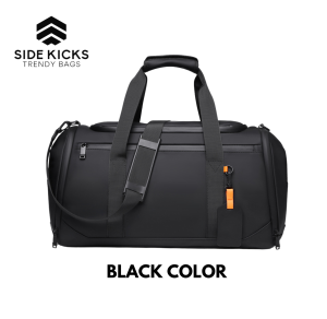 SIDE KICKS Boston Duffle Bag Waterproof PU Travel Casual Men Woman Beg Sandang Kalis Air 大容量防水行李包