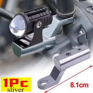 2PCS Motorcycle Headlight Holder Motorcycle Spotlights Modification Aluminum Alloy Rearview Mirror Multi Functional Extension Bracket