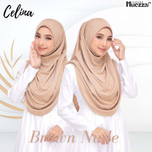 TUDUNG INSTANT CELINA GLAZED COTTON CUBE TEXTURED SARUNG IRONLESS NEW ARRIVAL