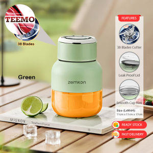 TEEMO 800ml Juicer Portable Fruit Juicer Machine Multifunctional Juicer Dual Drink Cup With Rubber Straw - Fulfilled by TEEMO SHOP