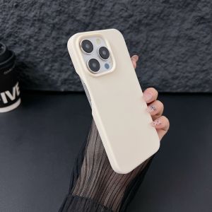 Solid color TPU soft case for iPhone 11 12 13 14 15 Pro Max Plus Borderless half pack anti drop cover casing