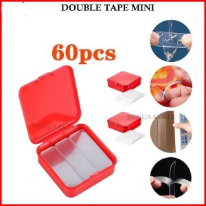 STICKER DOUBLE TAPE MINI ISI 60PCS PER BOX / NANO TAPE BENING SERBAGUNA LEM TAPE