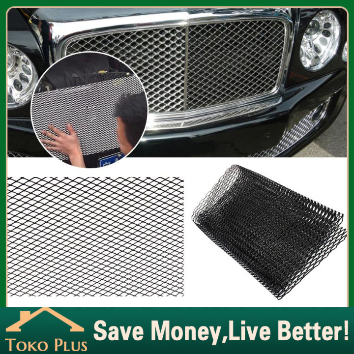 Car Grill Mesh Honeycomb Mesh Grille Sheet Jaring Bumper Grill Bumper Depan Grill Pelindung Cover Mobil Aksesoris Eksterior Mobil