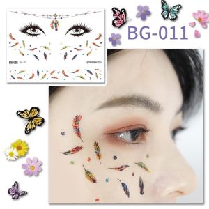Tato Muka Glitter Powder Face Tato Stiker Wajah Bagus