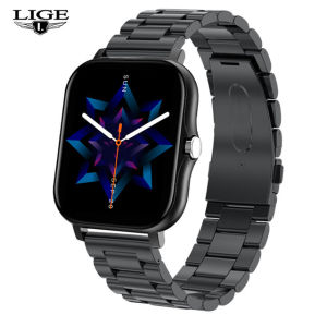 LIGE New Bluetooth Call Smart watch Women Full touch Screen Sports Fitness Tracker watch For Android ios men watches+