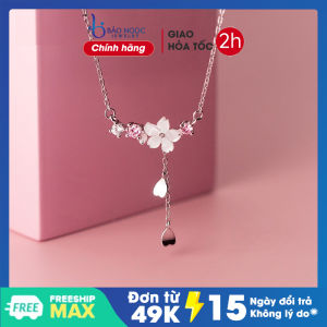 |25-29.9 NHẬP FALAZSOCIAL0915 GIẢM 15%/299K| Dây Chuyền Nữ Dây Chuyền Bạc Nữ Cánh Hoa Mong Manh DB2626 - Bảo Ngọc Jewelry