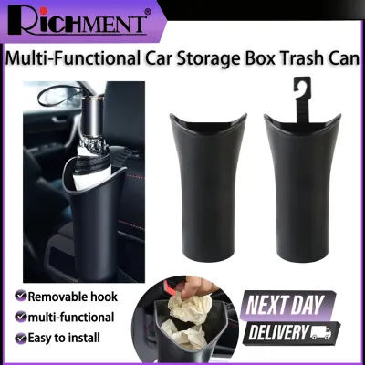 RICHMENT Car Umbrella Holder & Trash Can Portable Waterproof Leakproof Car Organizer Interior Accessories for Vehicle Home Office