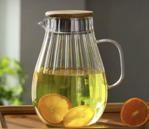 Bình nước thủy tinh khía chịu nhiệt 400* cao cấp 16 lít nhập khẩu