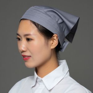 NOER Bundled Hair Waiter Triangle Headband Work Wear Smoke-proof Dust Work Hat Cook Accessories Breathable Kitchen Wrap Hair Hat Restaurants