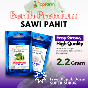 Benih Topfarm / Benih Sawi Pahit Jumbo / Benih Sayuran Sawi Pahit / Bibit Benih Sawi Pahit / Benih Sawi Pahit Besar / Benih Sawi Pahit Terbaik / Benih Sawi Pahit Cap Panah Merah