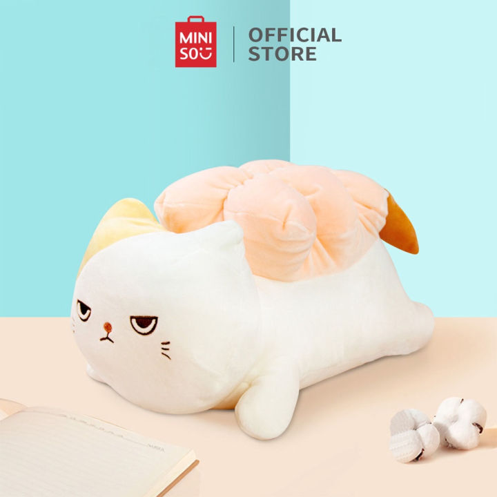 Miniso Boneka Lucu Mainan anak Sushi cat plush toy Boneka Bantal