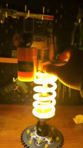 ColorCoral Car Shock Absorber Desk Lamp Personalized Industrial Style Decor Night Light for E-Sports Room Ambience Unique Gift for Boys
