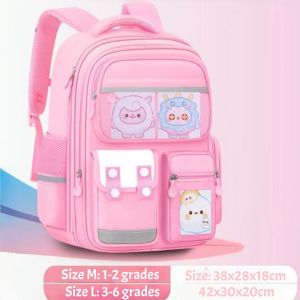 School Bag For Kids 2026 New Style Large Capacity Spine Protection Backpack For Kids Waterproof With Reflective Stripe Grades 1-6 School Backpack