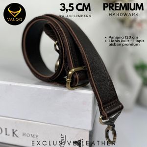 VALQO Tali Selempang Lebar 35 CM Tas kulit Tali panjang Tali Tas Laptop Tas Kerja Slingbag Pria Wanita