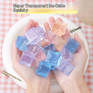 Đá trong suốt Cube Đồ chơi squishy-siêu mềm & đàn hồi sốt ruột giải tỏa căng thẳng cảm giác chơi cho người lớn và thanh thiếu niên