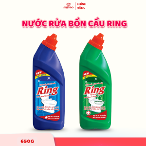 2 Nước tẩy rửa bồn cầu RING Mỹ Hảo - đậm đặc tẩy sạch vượt trội khử mùi hôi diệt khuẩn 2 x 650g