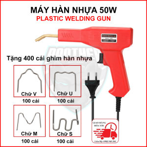Máy Hàn Nhựa 50W 70W Plastic Welding Gun sử dụng điện áp 220V hàn các chi tiết nhựa trên ô tô nhà cửa Tặng 400 ghim hàn 4 loại