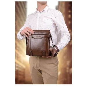 #Rhodey Tas Selempang Pria Messenger Bag PU Leather Bonus Dompet - 15036