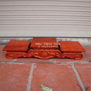 Tam sơn chiện trơn gỗ hương kiểu chân cong rẻ mặt 1416182022cm