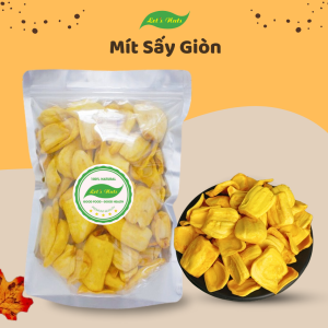 Mít sấy giòn Lets Nuts túi 1kg công nghệ sấy mới vẫn giữ nguyên được mùi thơm và vị ngọt nguyên bản của mít dùng ăn hoặc làm quà tặng đều được